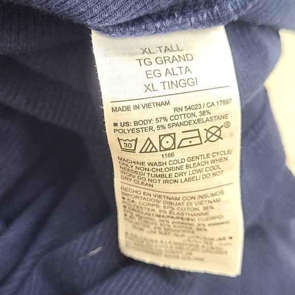 Old Navy First-Layer Tank Top, Lot of 3, size XL Tall, Navy color - Picture 5 of 5